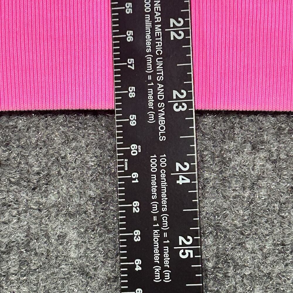 GAP Women's Fleece Hoodie Size M Neon Standout Pink Pullover Sweatshirt Active - Picture 8 of 13